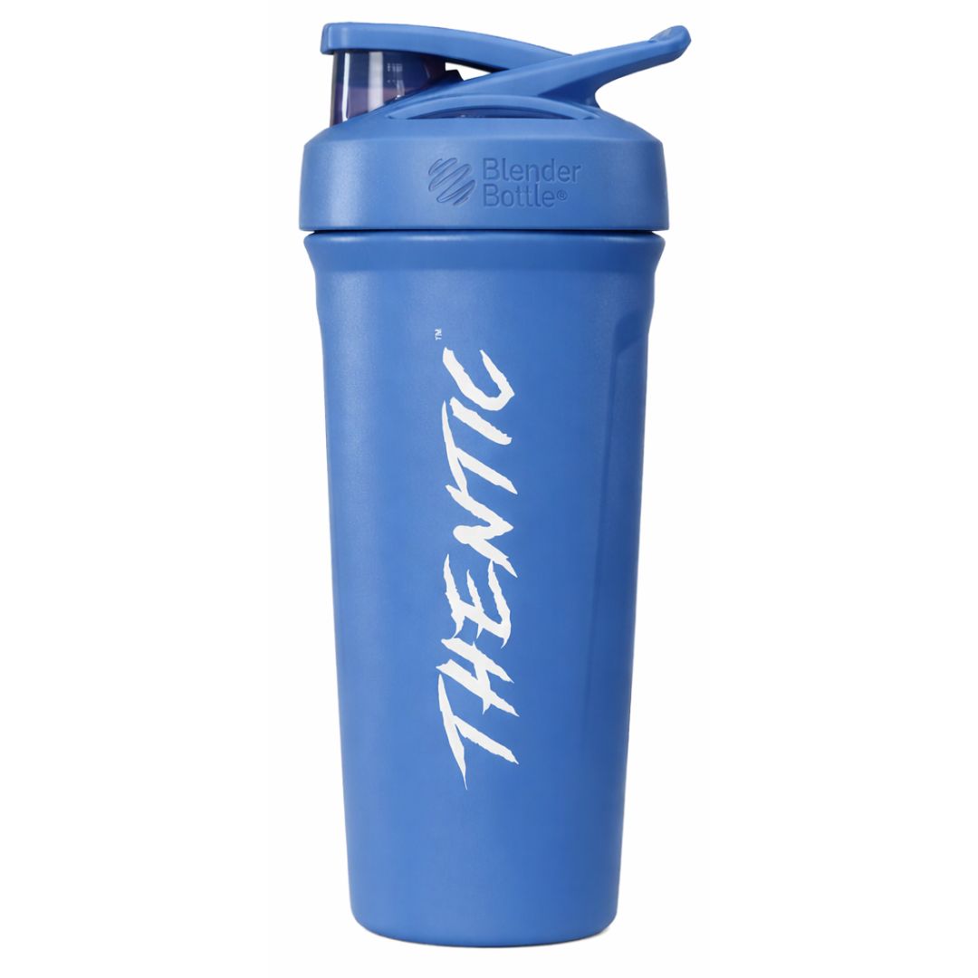 Thentic Stainless Steel Shaker Bottle Gym Protein Mixer Fitness Cup