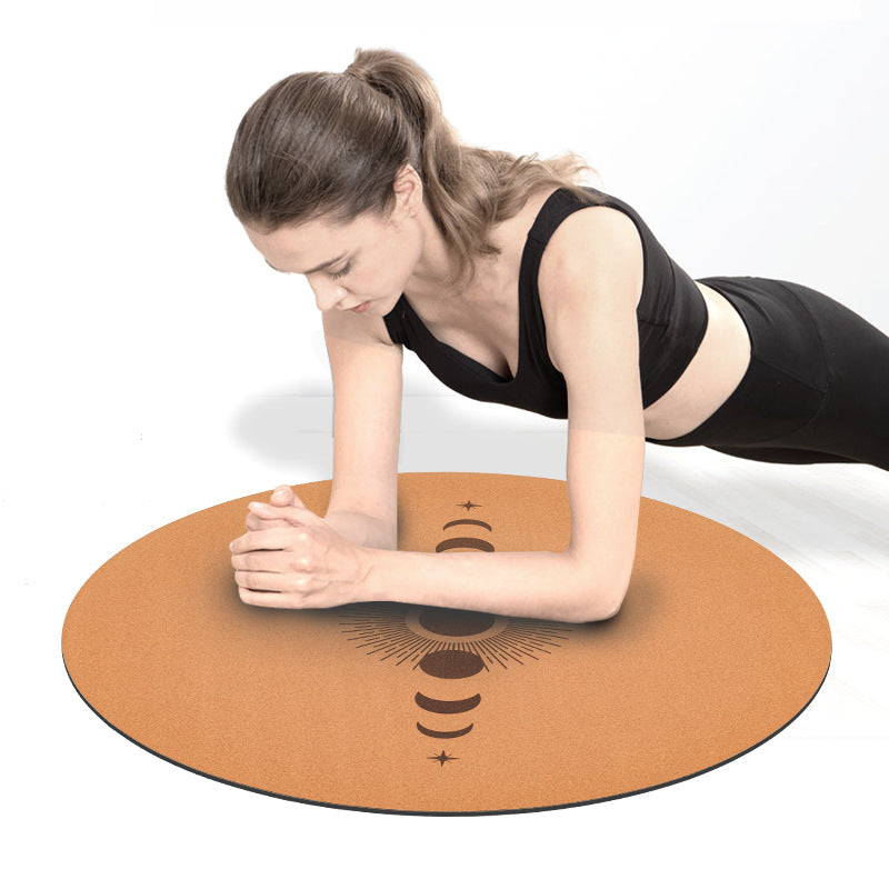 Cork Natural Rubber Meditation Mat Non-Slip Eco-Friendly Practice Surface Cushion