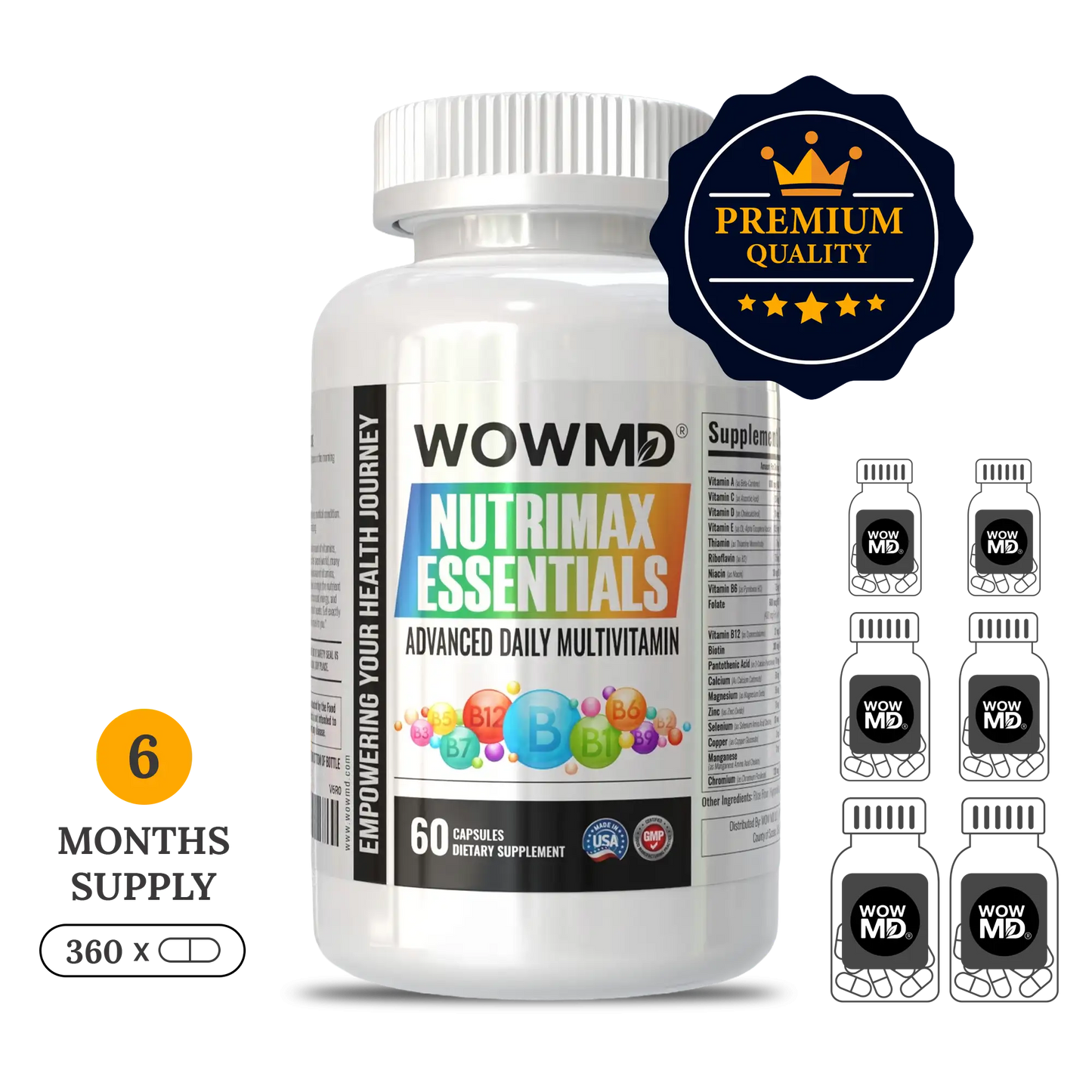 Advanced Daily Multivitamin Complete Wellness Supplement Formula Tablets