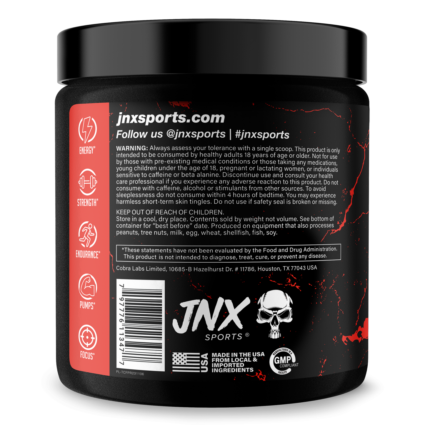Pre-Workout Energy Performance Formula Fitness Supplement Powder Blend
