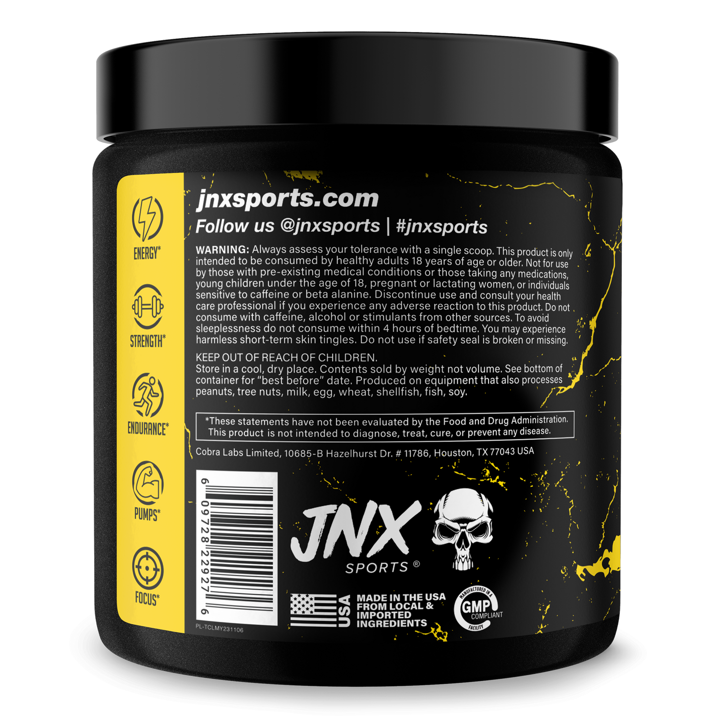 Pre-Workout Energy Performance Formula Fitness Supplement Powder Blend