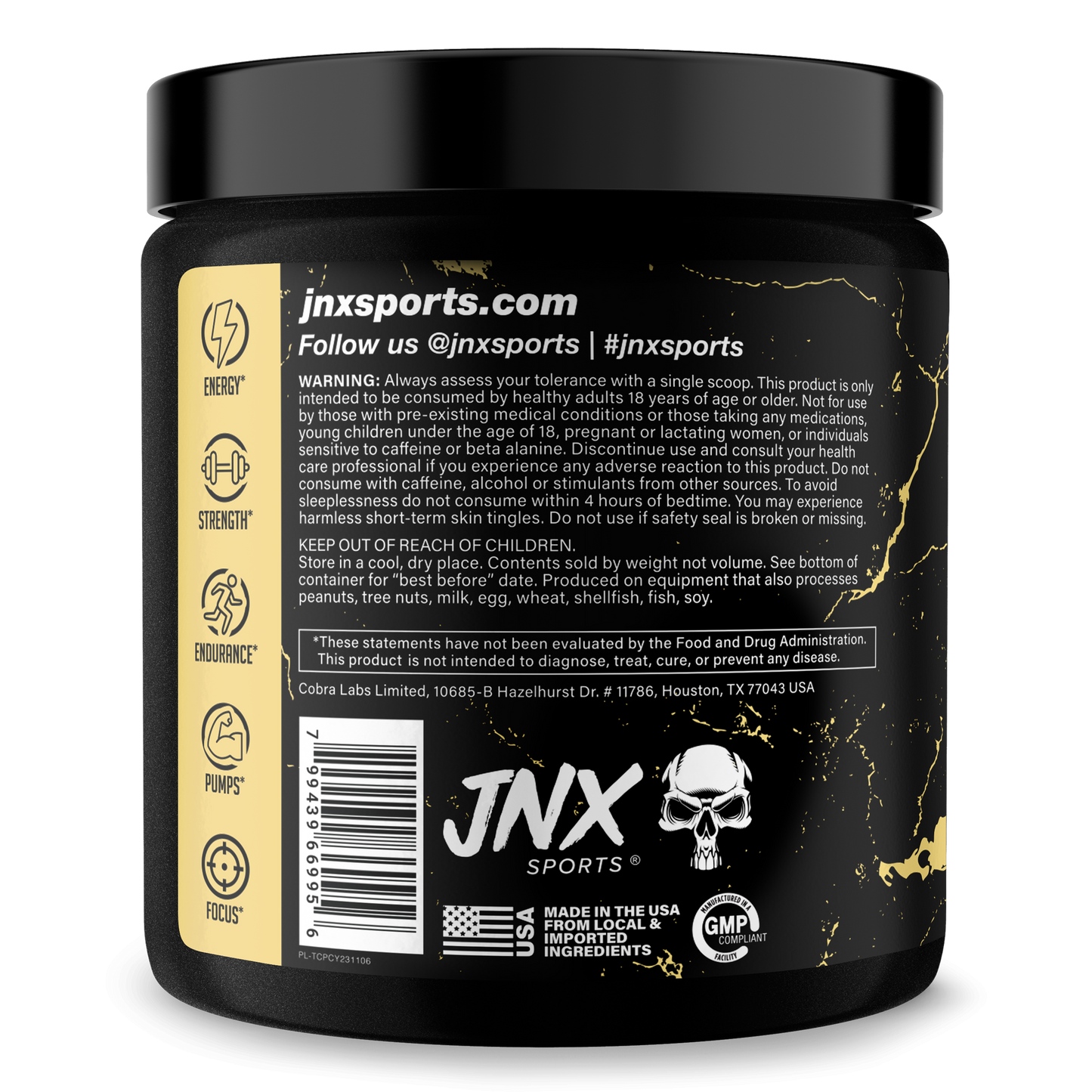 Pre-Workout Energy Performance Formula Fitness Supplement Powder Blend