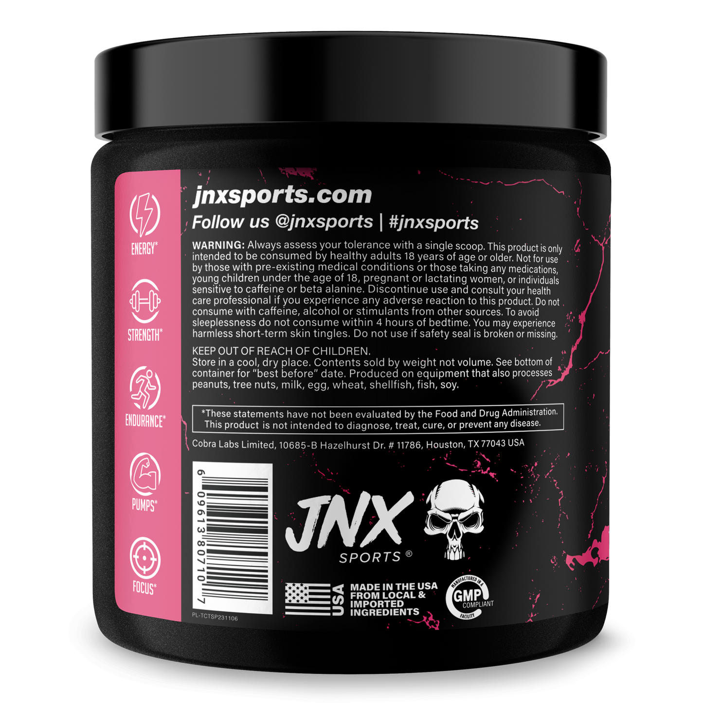 Pre-Workout Energy Performance Formula Fitness Supplement Powder Blend