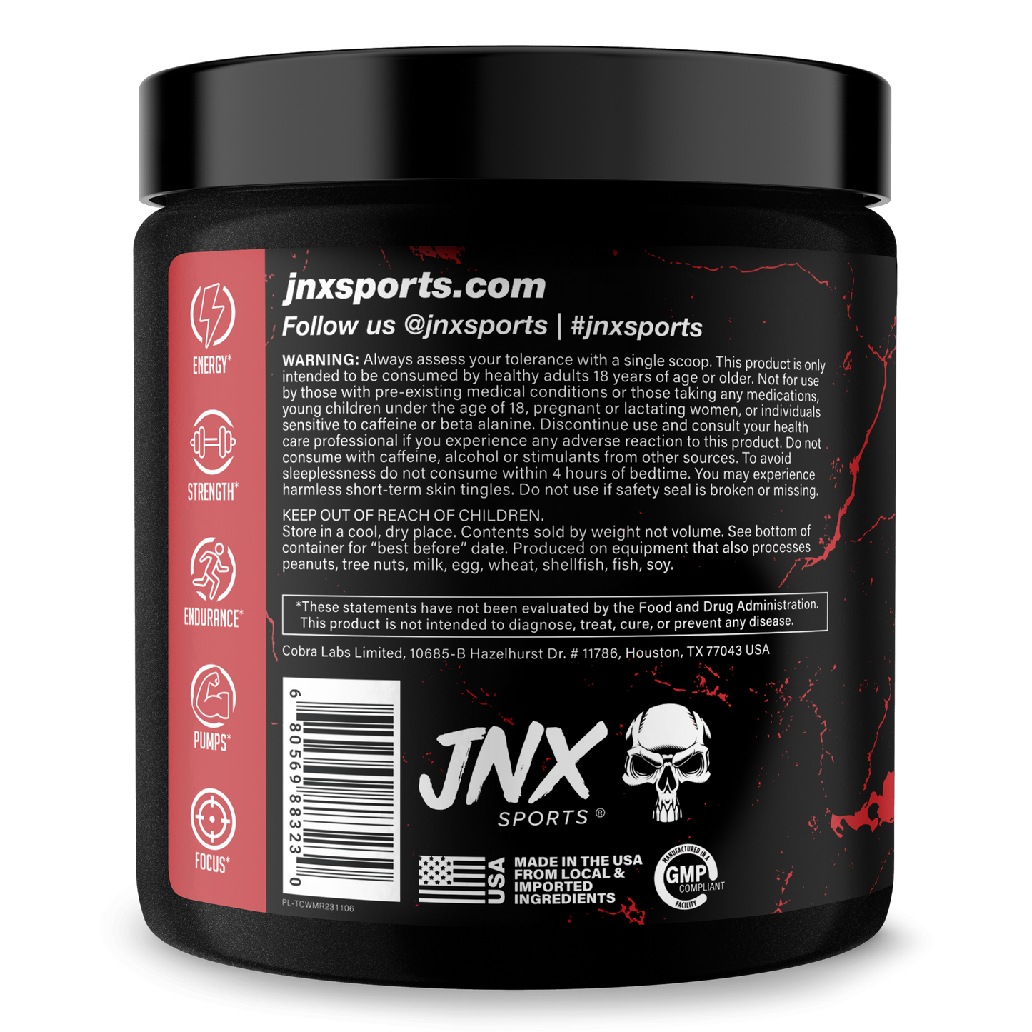 Pre-Workout Energy Performance Formula Fitness Supplement Powder Blend