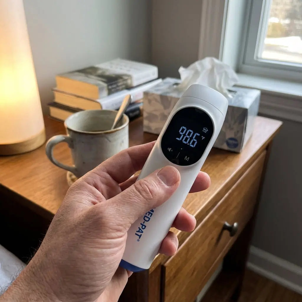 Med-Pat TH-1 Digital Infrared Ear Forehead Thermometer FDA Cleared