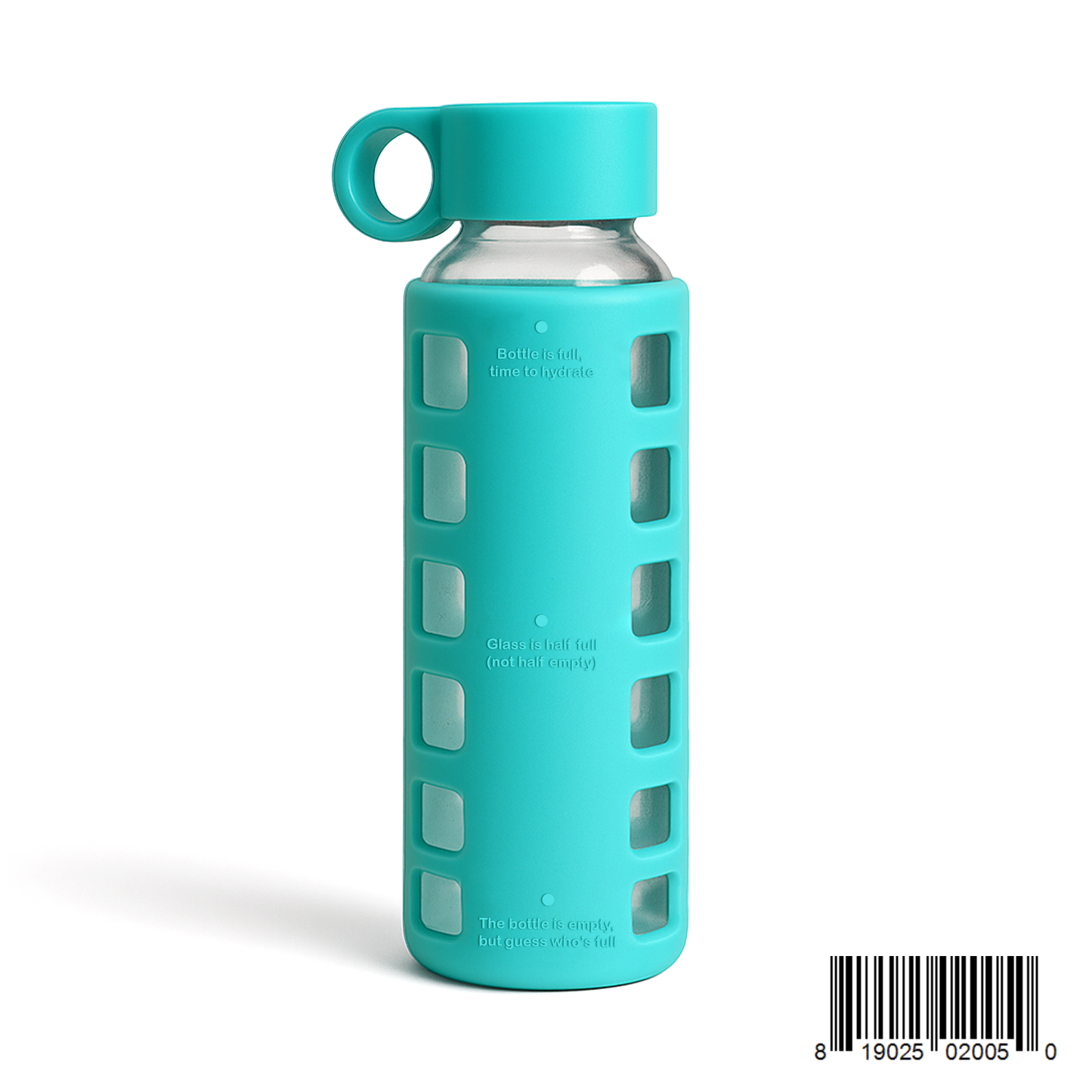 Glass Water Bottle Reusable Eco Friendly Hydration Sports Drink