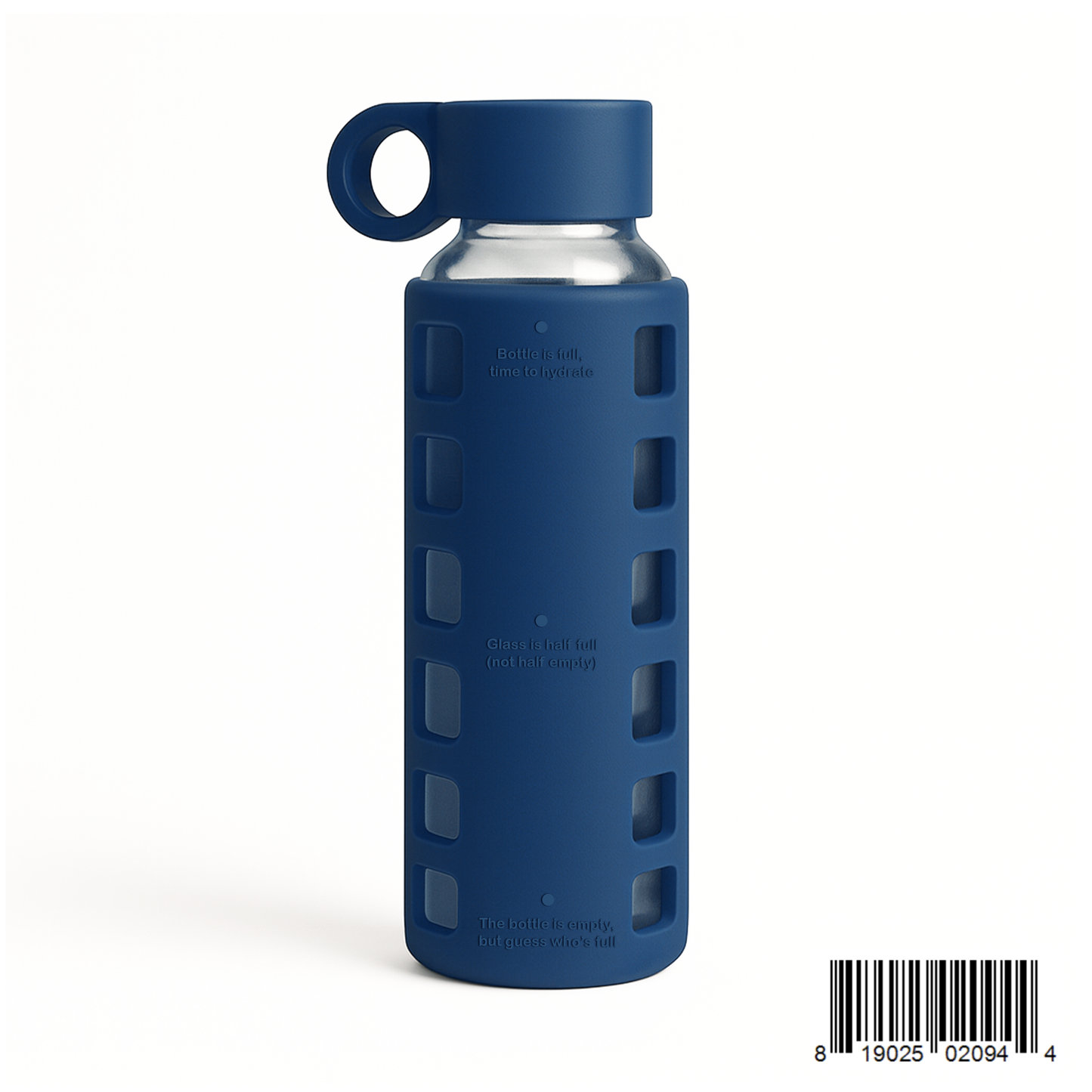Glass Water Bottle Reusable Eco Friendly Hydration Sports Drink