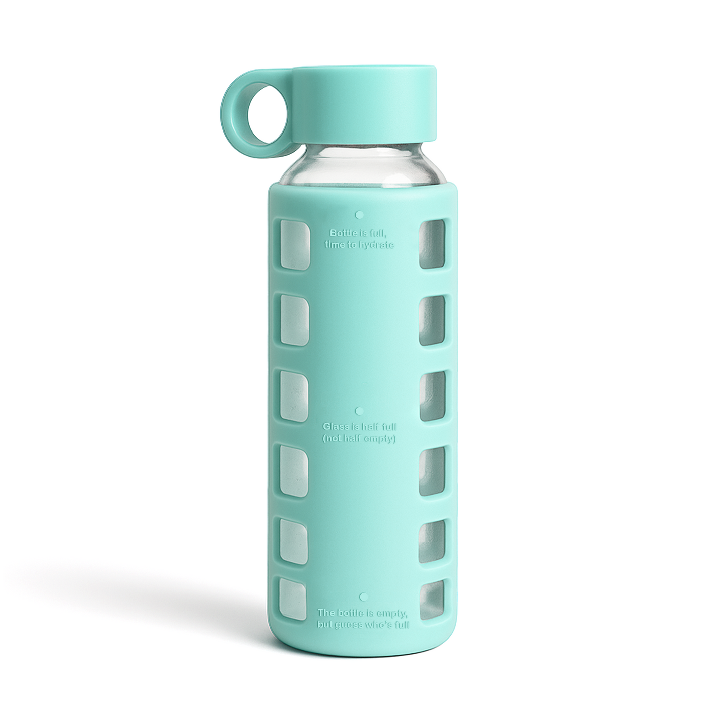 Glass Water Bottle Reusable Eco Friendly Hydration Sports Drink