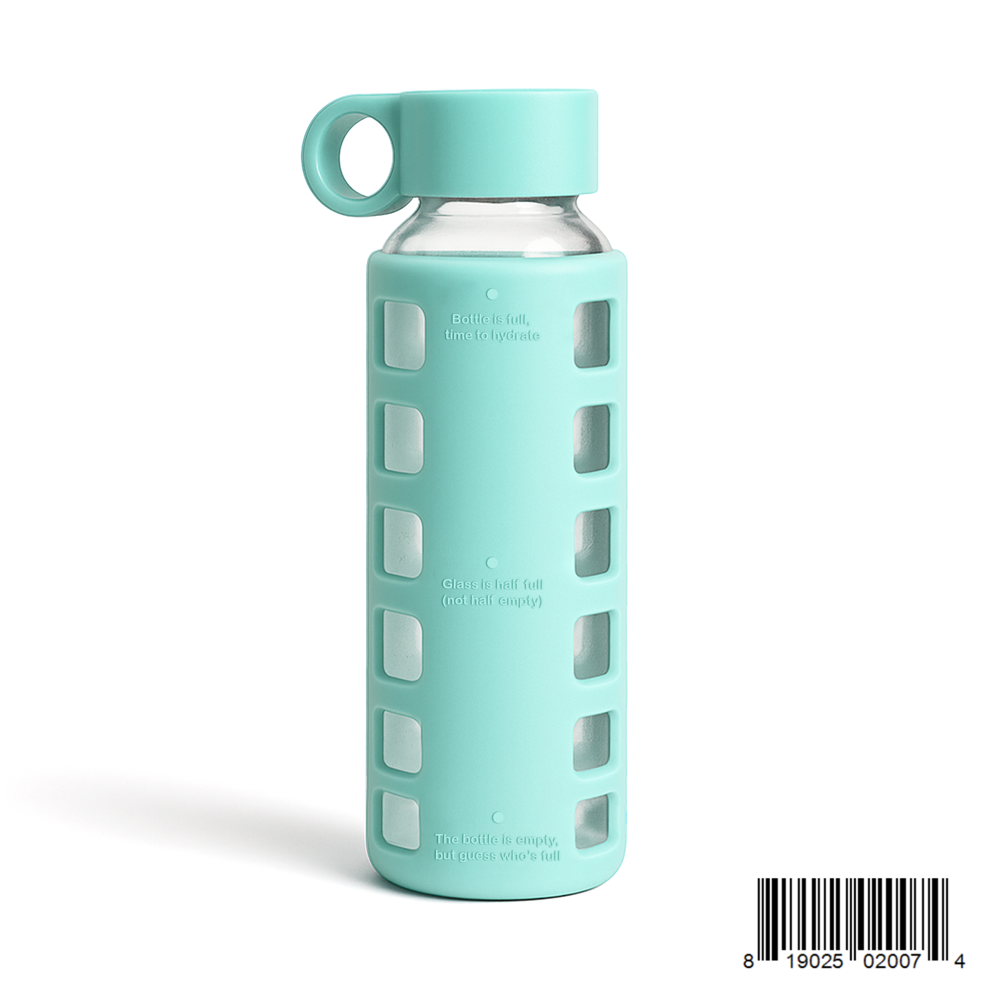 Glass Water Bottle Reusable Eco Friendly Hydration Sports Drink