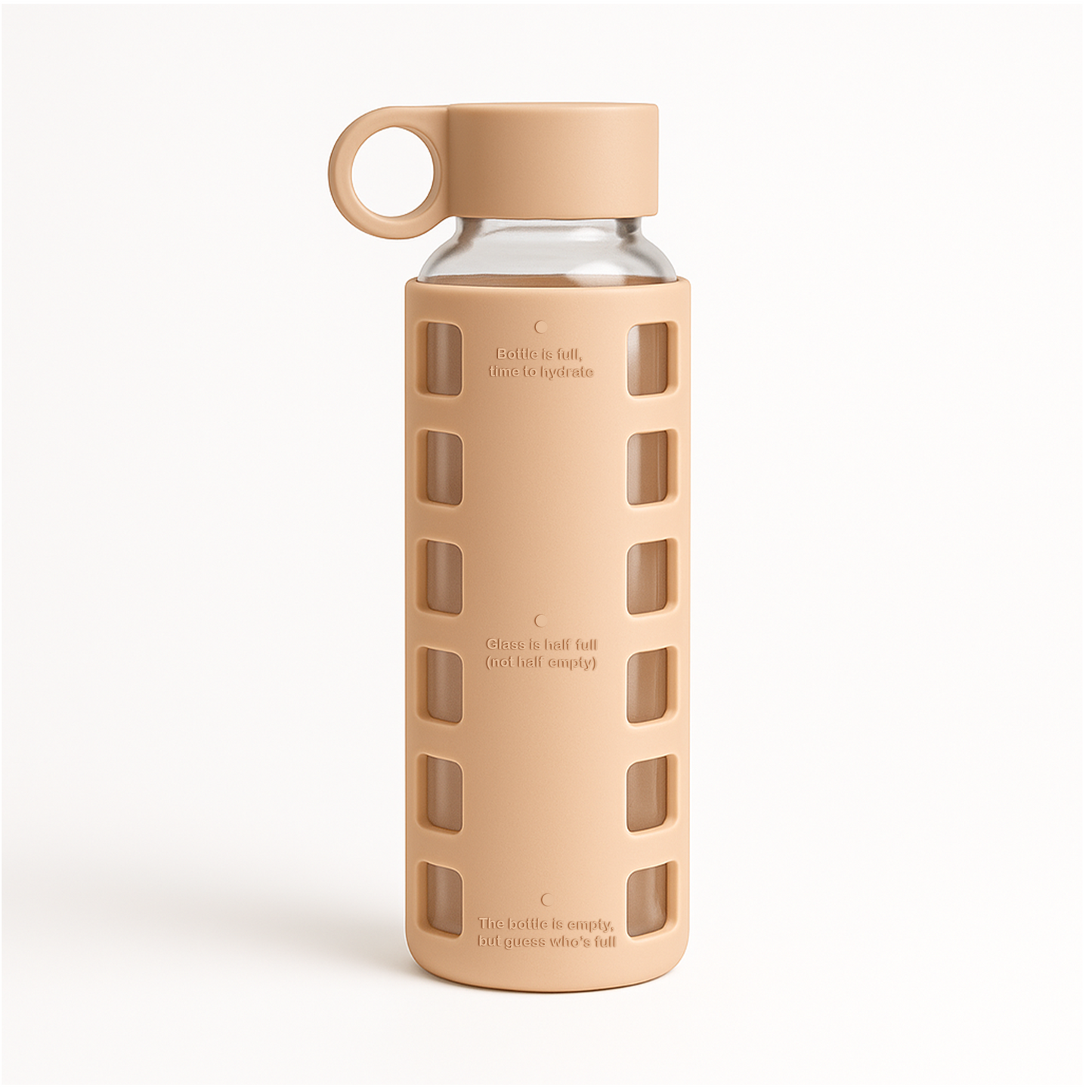 Glass Water Bottle Reusable Eco Friendly Hydration Sports Drink