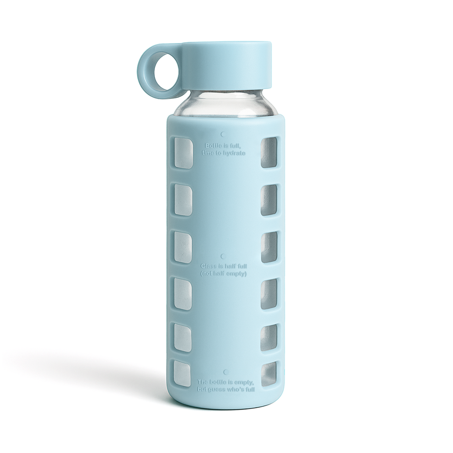 Glass Water Bottle Reusable Eco Friendly Hydration Sports Drink