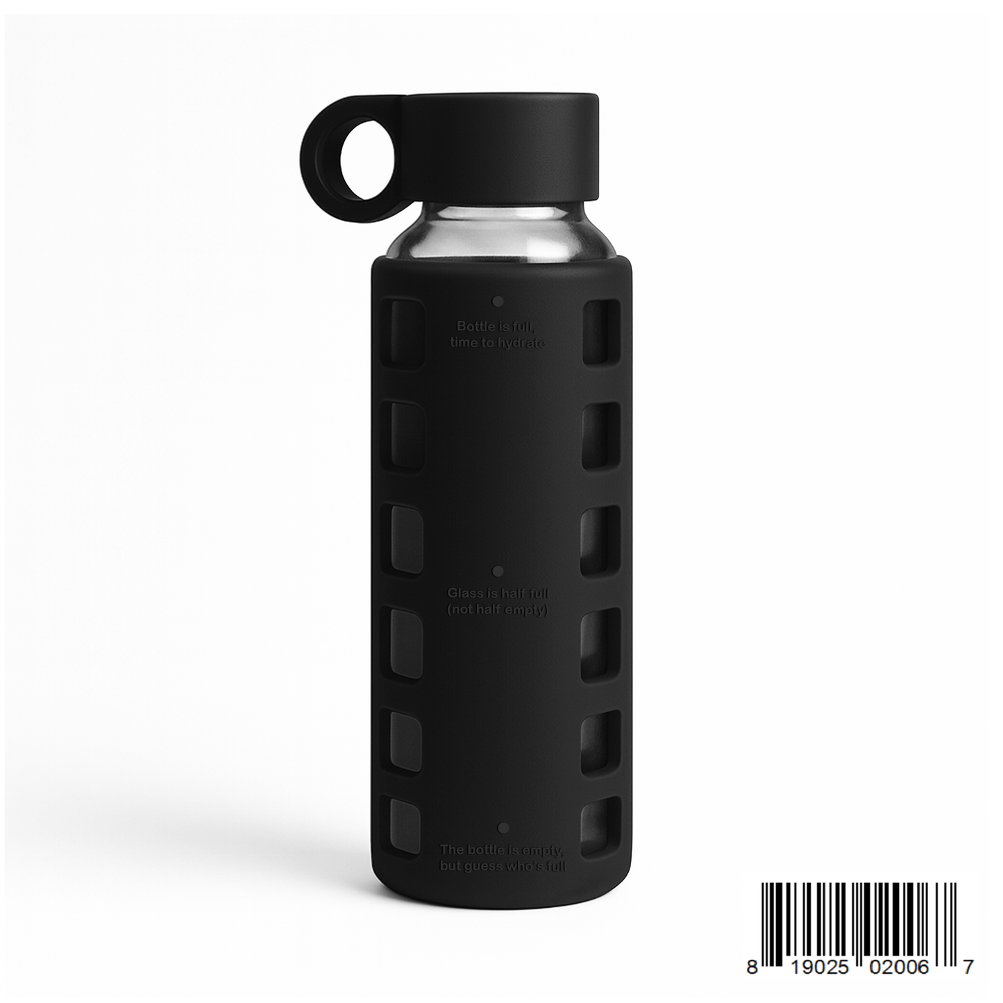 Glass Water Bottle Reusable Eco Friendly Hydration Sports Drink