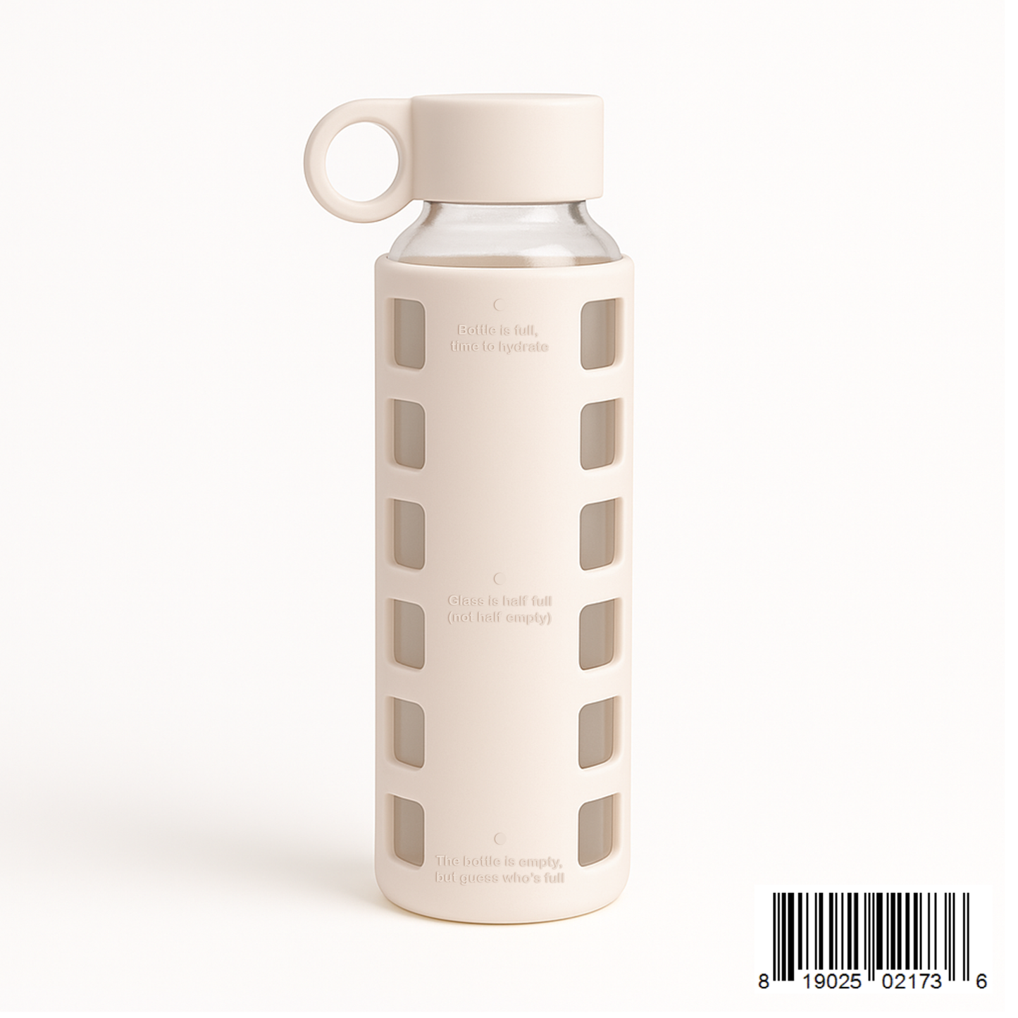 Glass Water Bottle Reusable Eco Friendly Hydration Sports Drink