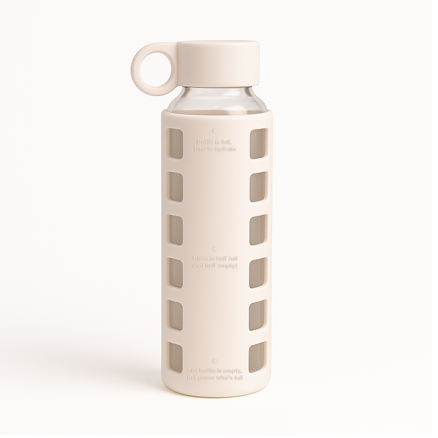 Glass Water Bottle Reusable Eco Friendly Hydration Sports Drink