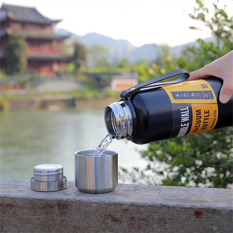 1500ml Stainless Steel Vacuum Insulated Water Bottle Large Capacity Thermos