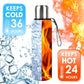 1500ml Stainless Steel Vacuum Insulated Water Bottle Large Capacity Thermos