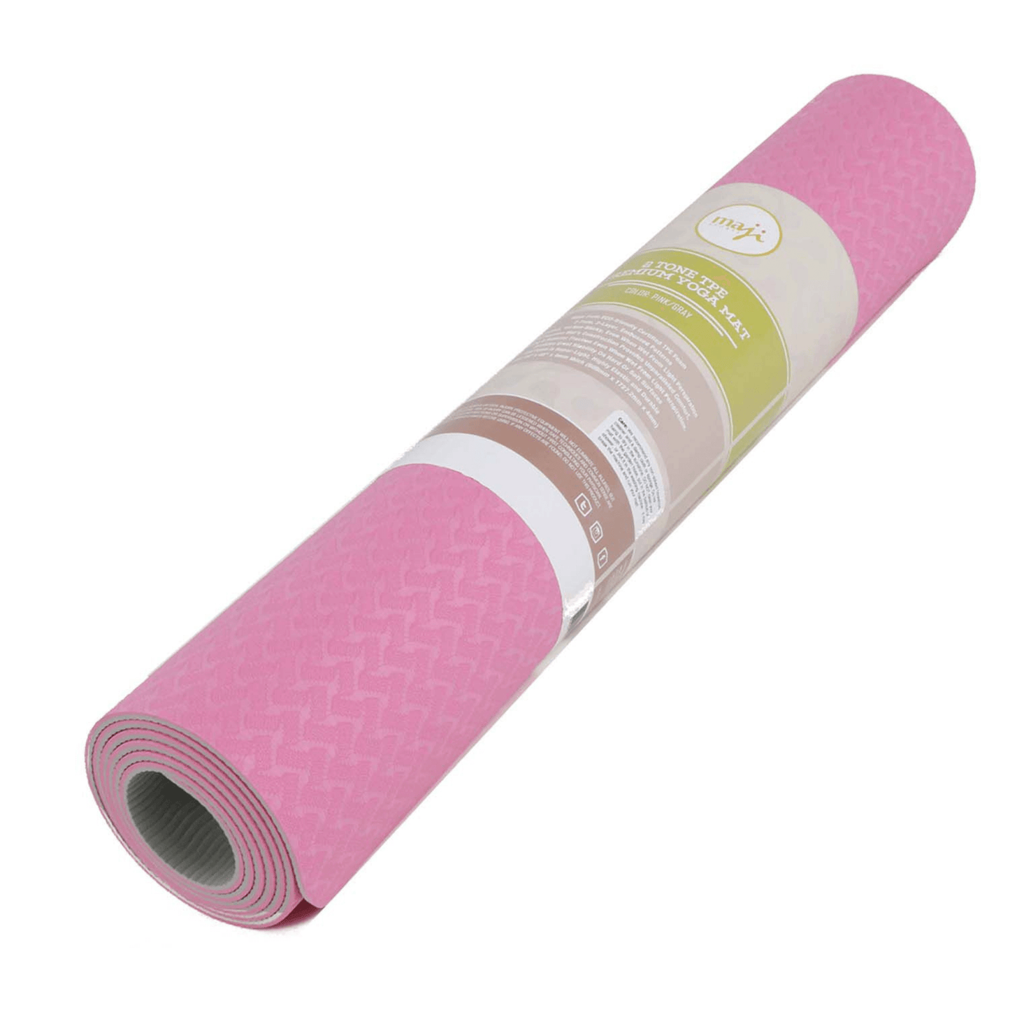 Maji Sports Two-Tone TPE Premium Yoga Mat Non-Slip Exercise Mat