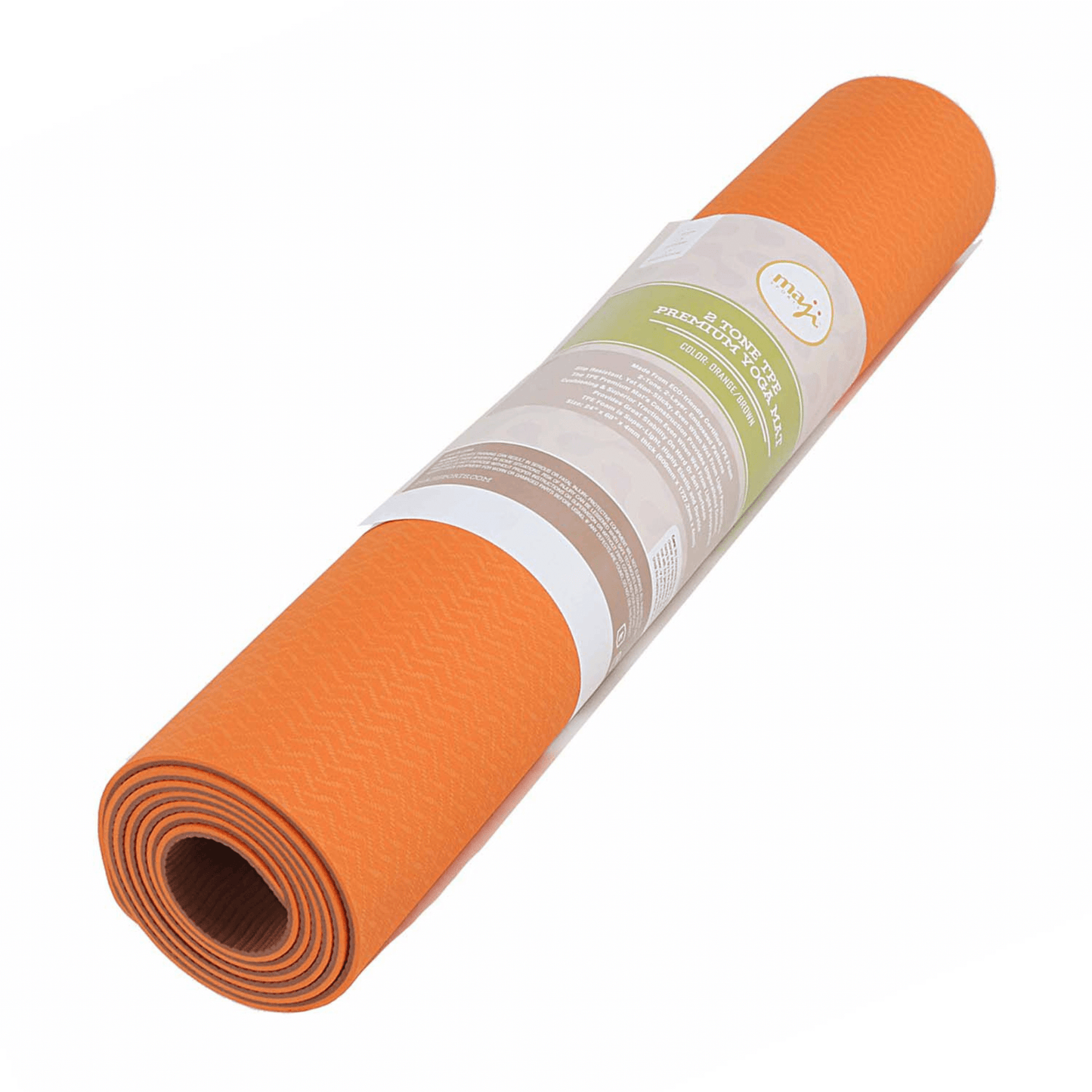 Maji Sports Two-Tone TPE Premium Yoga Mat Non-Slip Exercise Mat