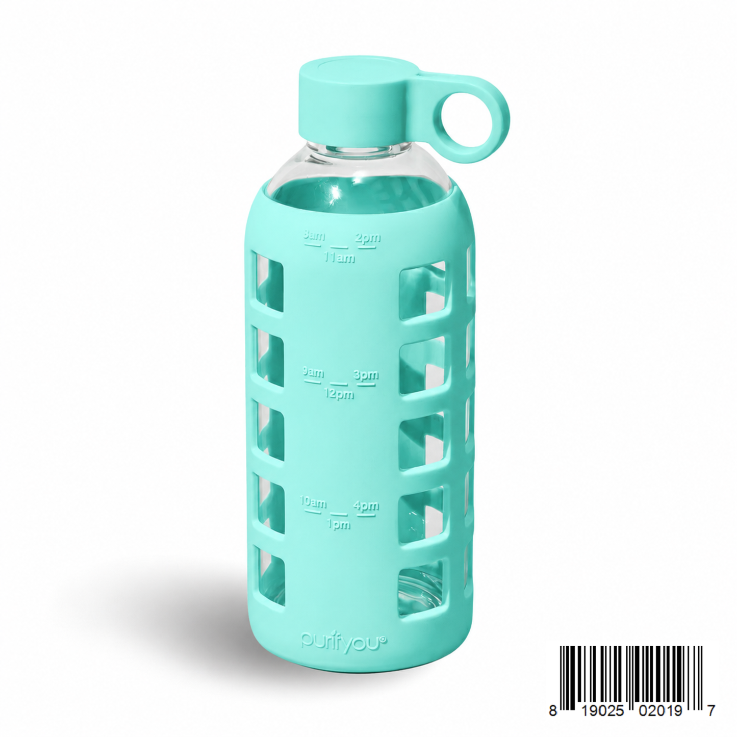 Glass Water Bottle Reusable Eco Friendly Hydration Sports Drink