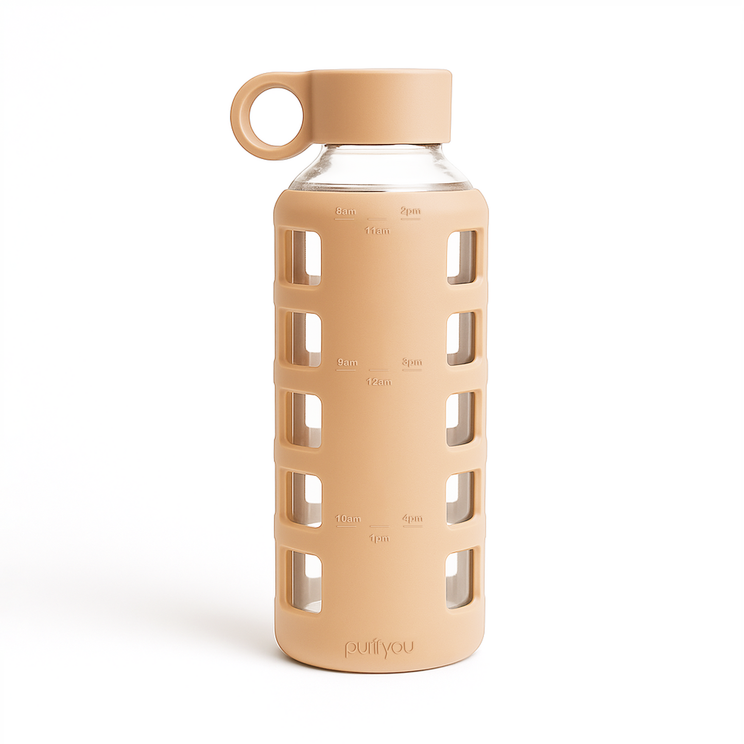 Glass Water Bottle Reusable Eco Friendly Hydration Sports Drink