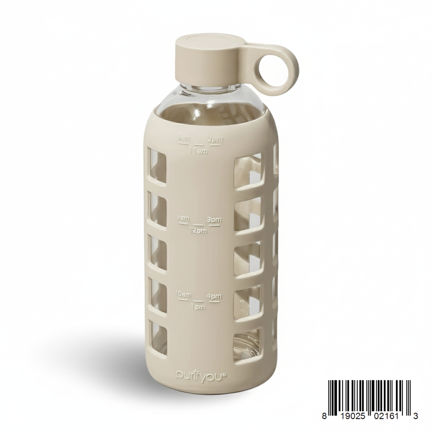 Glass Water Bottle Reusable Eco Friendly Hydration Sports Drink