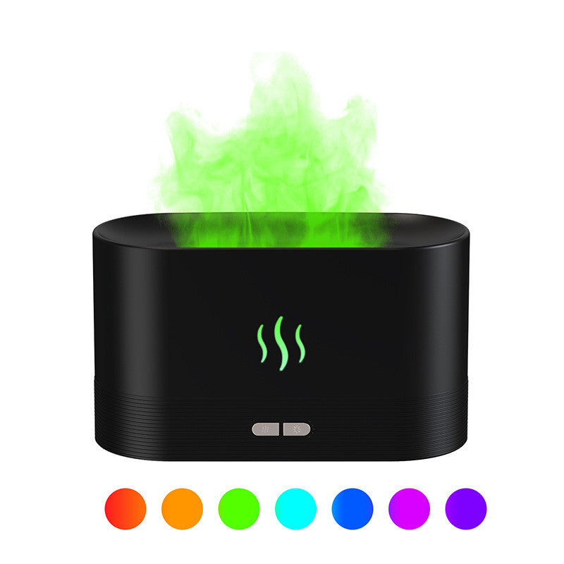 Flame Light Aroma Diffuser Mist Humidifier Auto-Off Home Office Spa