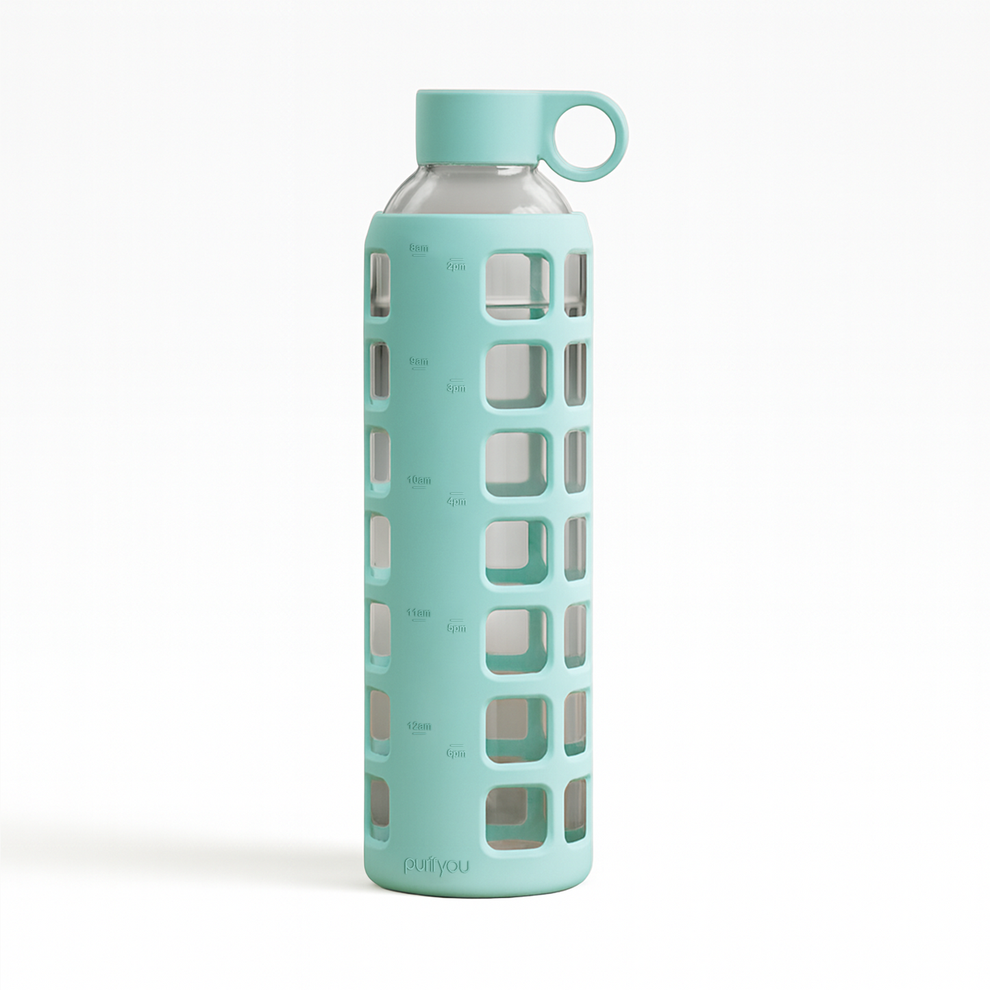Glass Water Bottle Reusable Eco Friendly Hydration Sports Drink