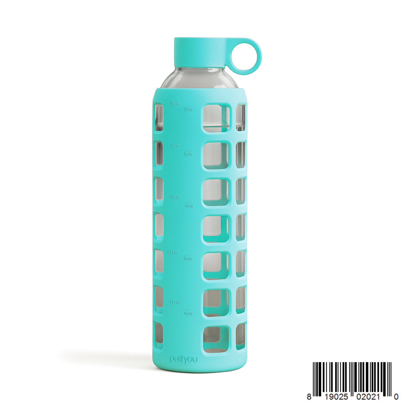 Glass Water Bottle Reusable Eco Friendly Hydration Sports Drink