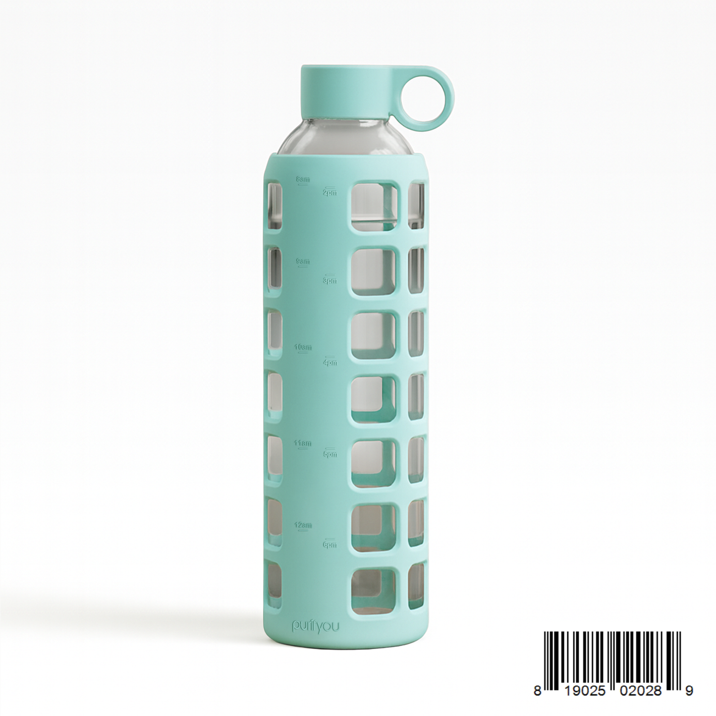 Glass Water Bottle Reusable Eco Friendly Hydration Sports Drink