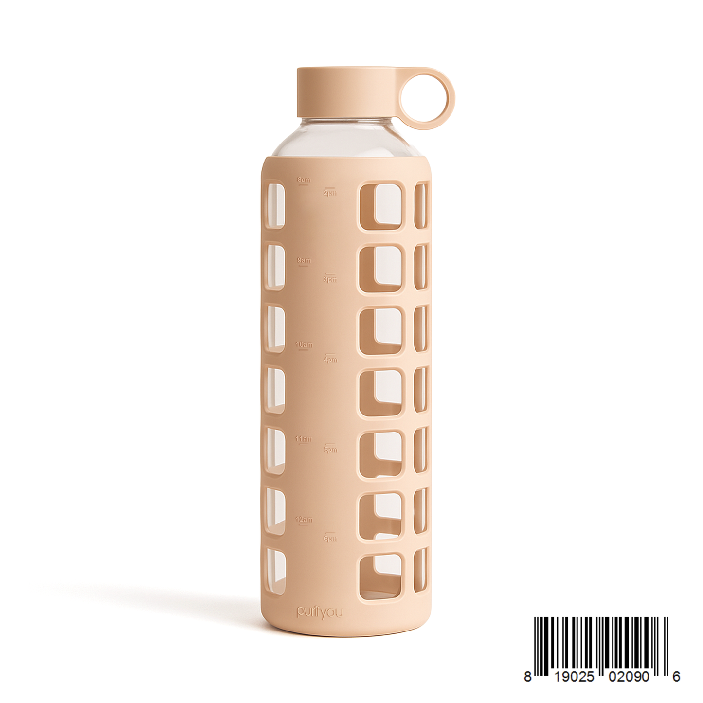 Glass Water Bottle Reusable Eco Friendly Hydration Sports Drink