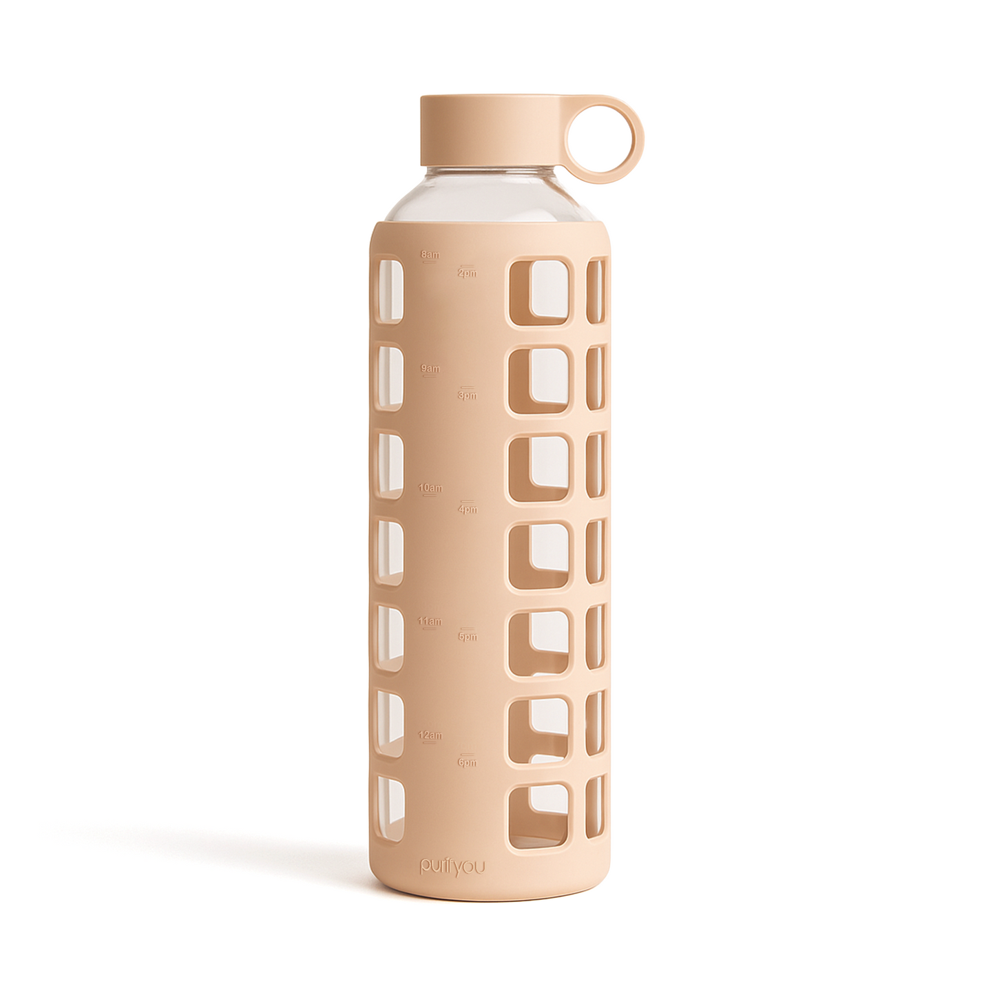 Glass Water Bottle Reusable Eco Friendly Hydration Sports Drink