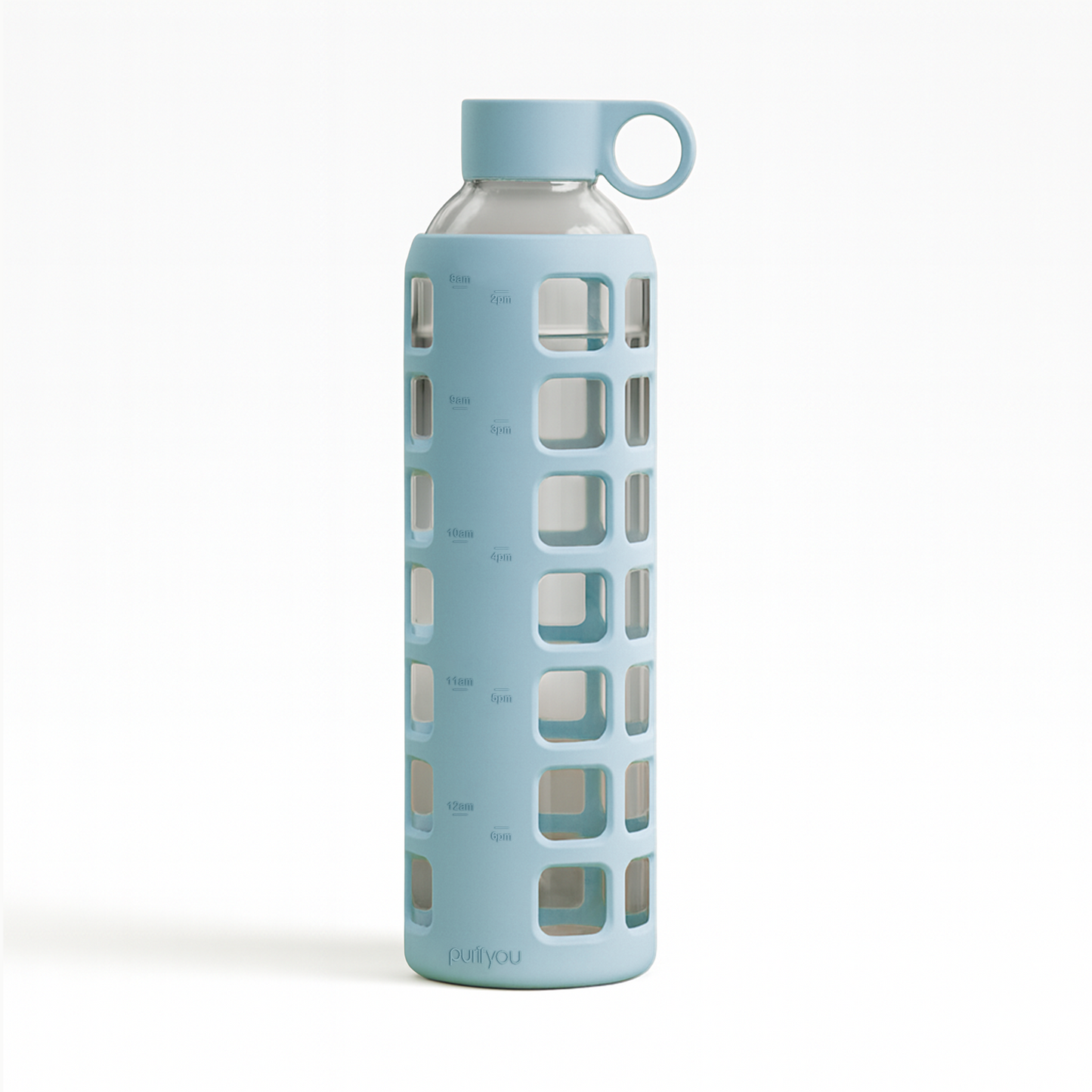 Glass Water Bottle Reusable Eco Friendly Hydration Sports Drink