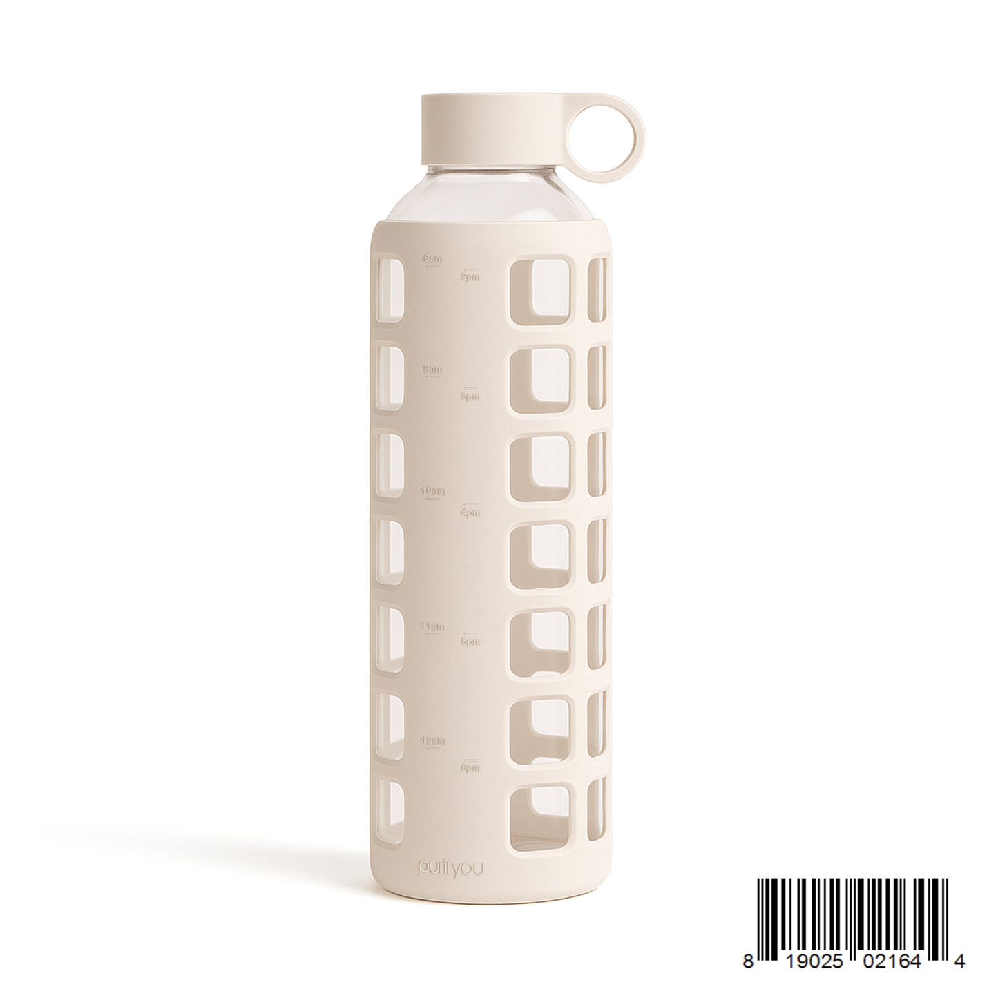 Glass Water Bottle Reusable Eco Friendly Hydration Sports Drink