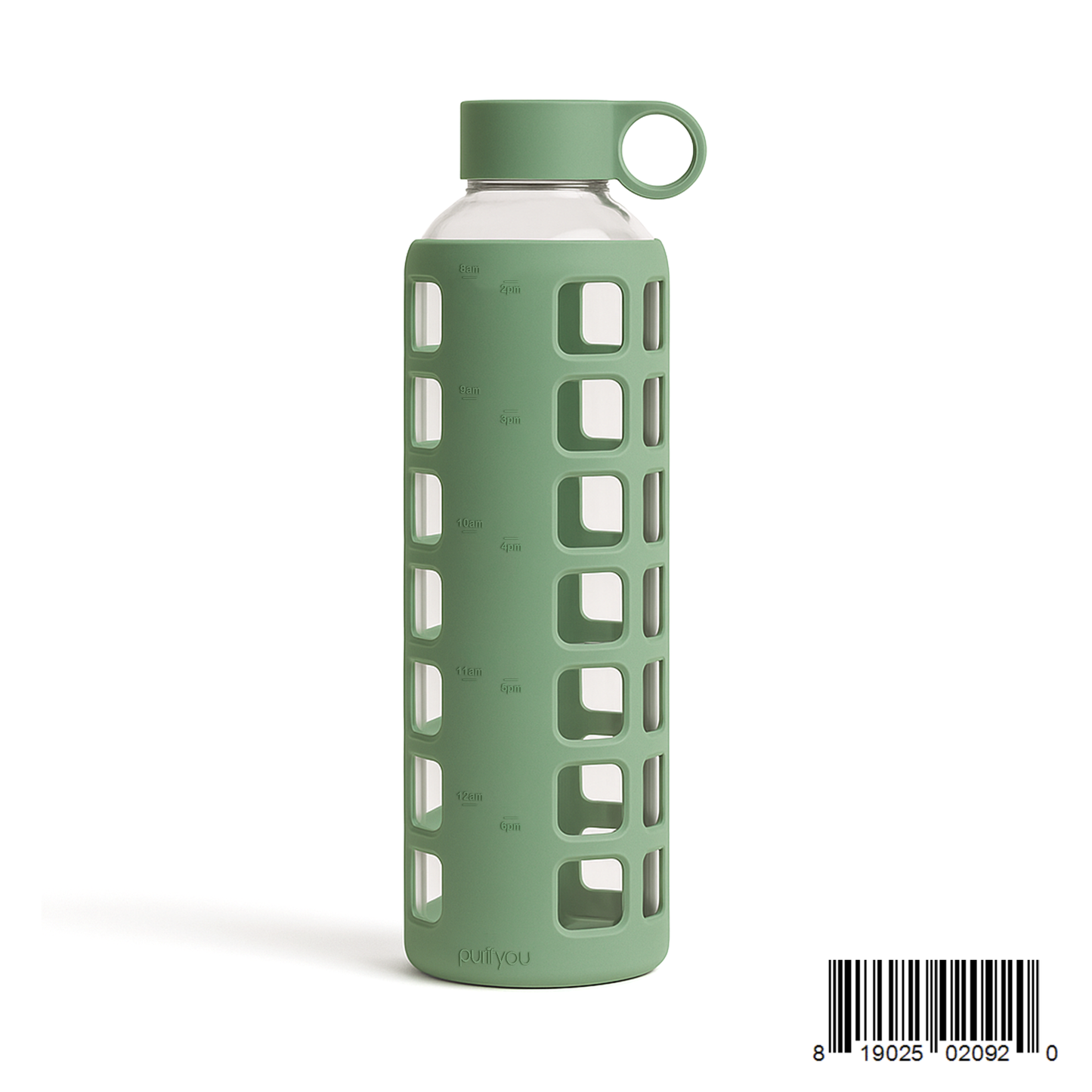 Glass Water Bottle Reusable Eco Friendly Hydration Sports Drink