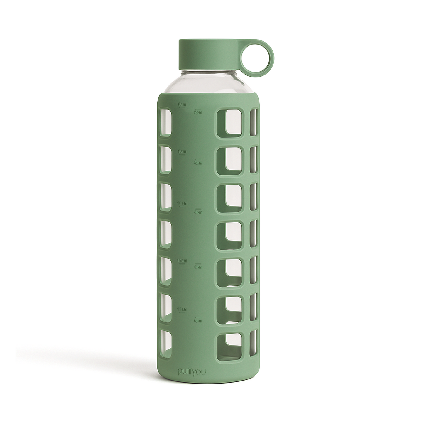 Glass Water Bottle Reusable Eco Friendly Hydration Sports Drink