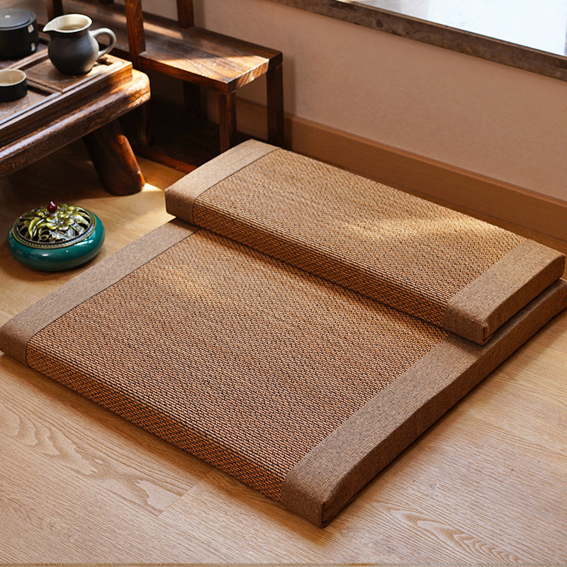 Natural Bamboo Fiber Zafu Round Meditation Cushion Zen Yoga Seat