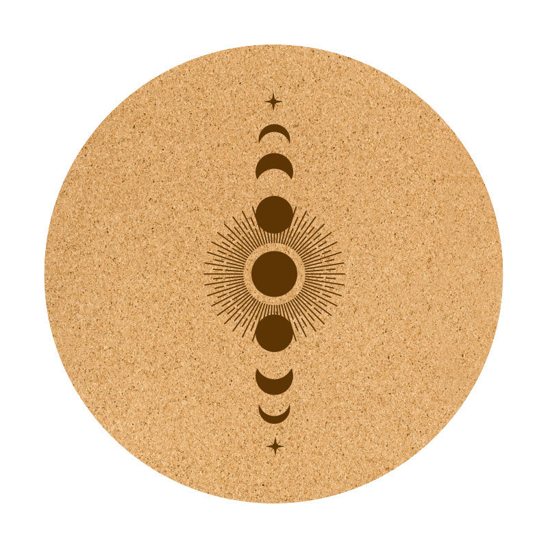Cork Natural Rubber Meditation Mat Non-Slip Eco-Friendly Practice Surface Cushion