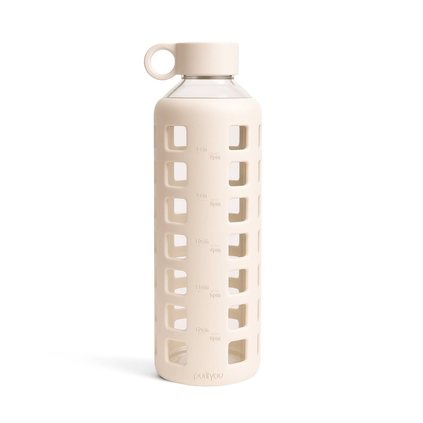 Glass Water Bottle Reusable Eco Friendly Hydration Sports Drink