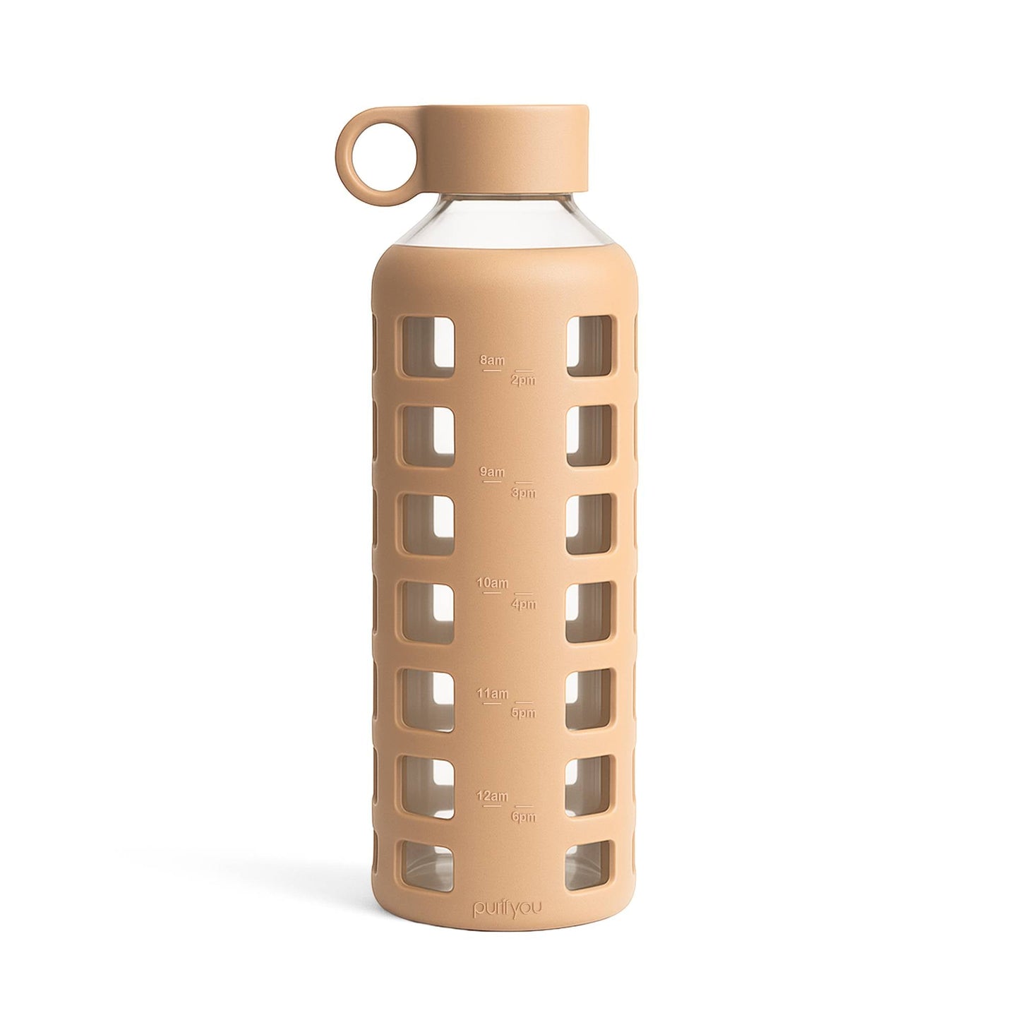 Glass Water Bottle Reusable Eco Friendly Hydration Sports Drink