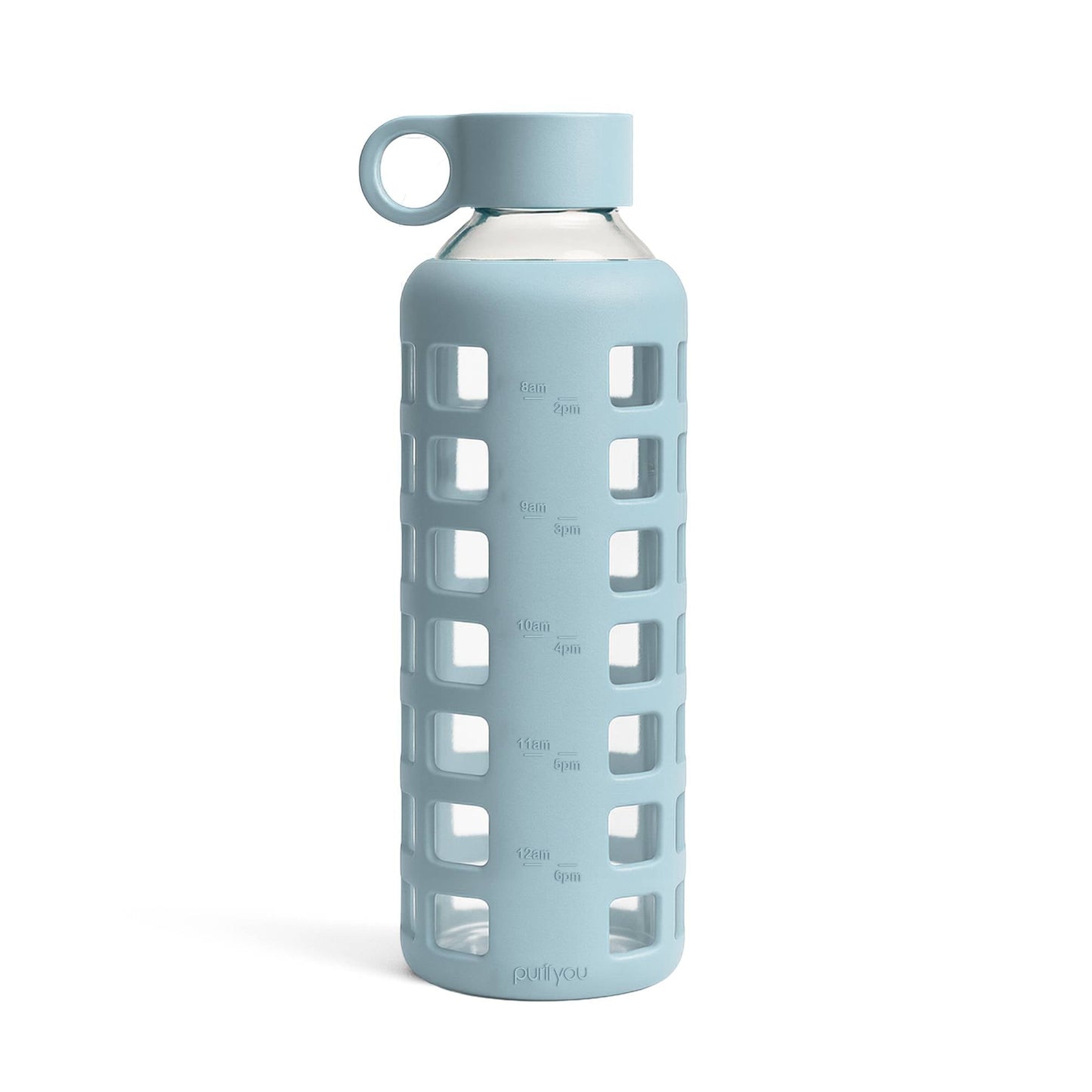 Glass Water Bottle Reusable Eco Friendly Hydration Sports Drink