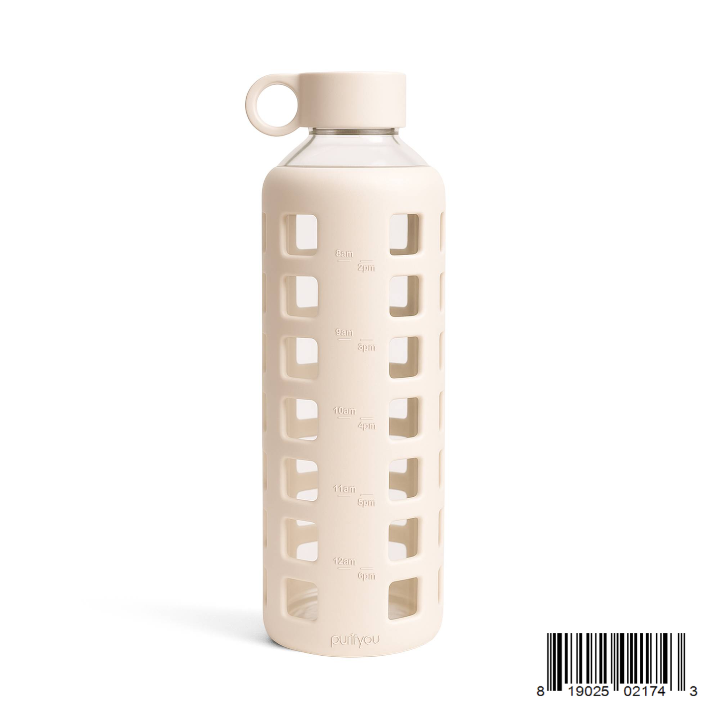 Glass Water Bottle Reusable Eco Friendly Hydration Sports Drink