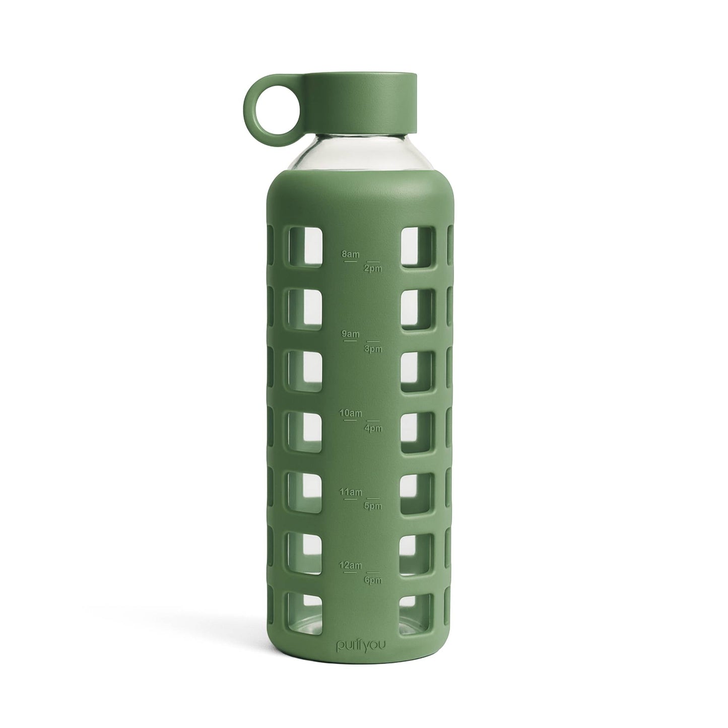 Glass Water Bottle Reusable Eco Friendly Hydration Sports Drink