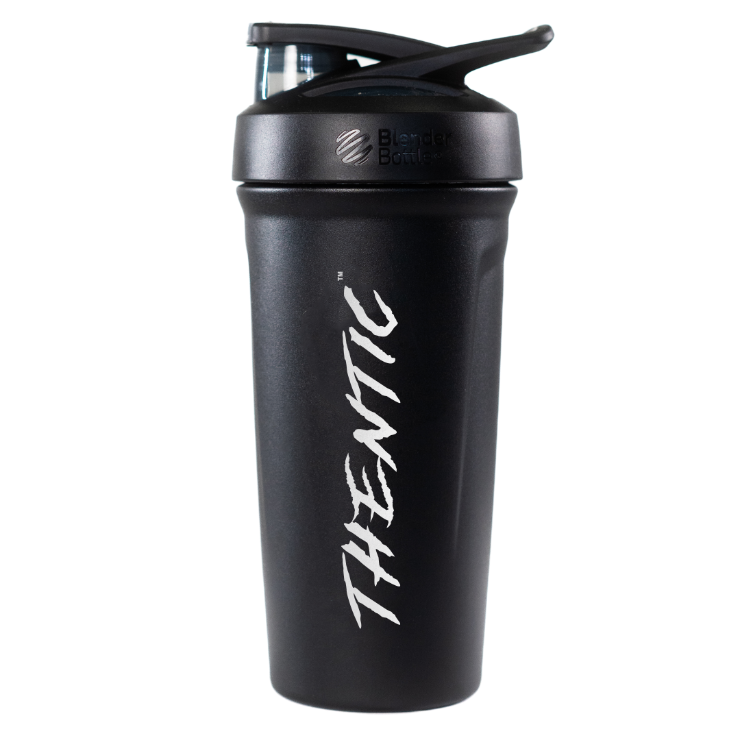Thentic Stainless Steel Shaker Bottle Gym Protein Mixer Fitness Cup