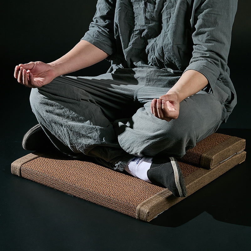Natural Bamboo Fiber Zafu Round Meditation Cushion Zen Yoga Seat