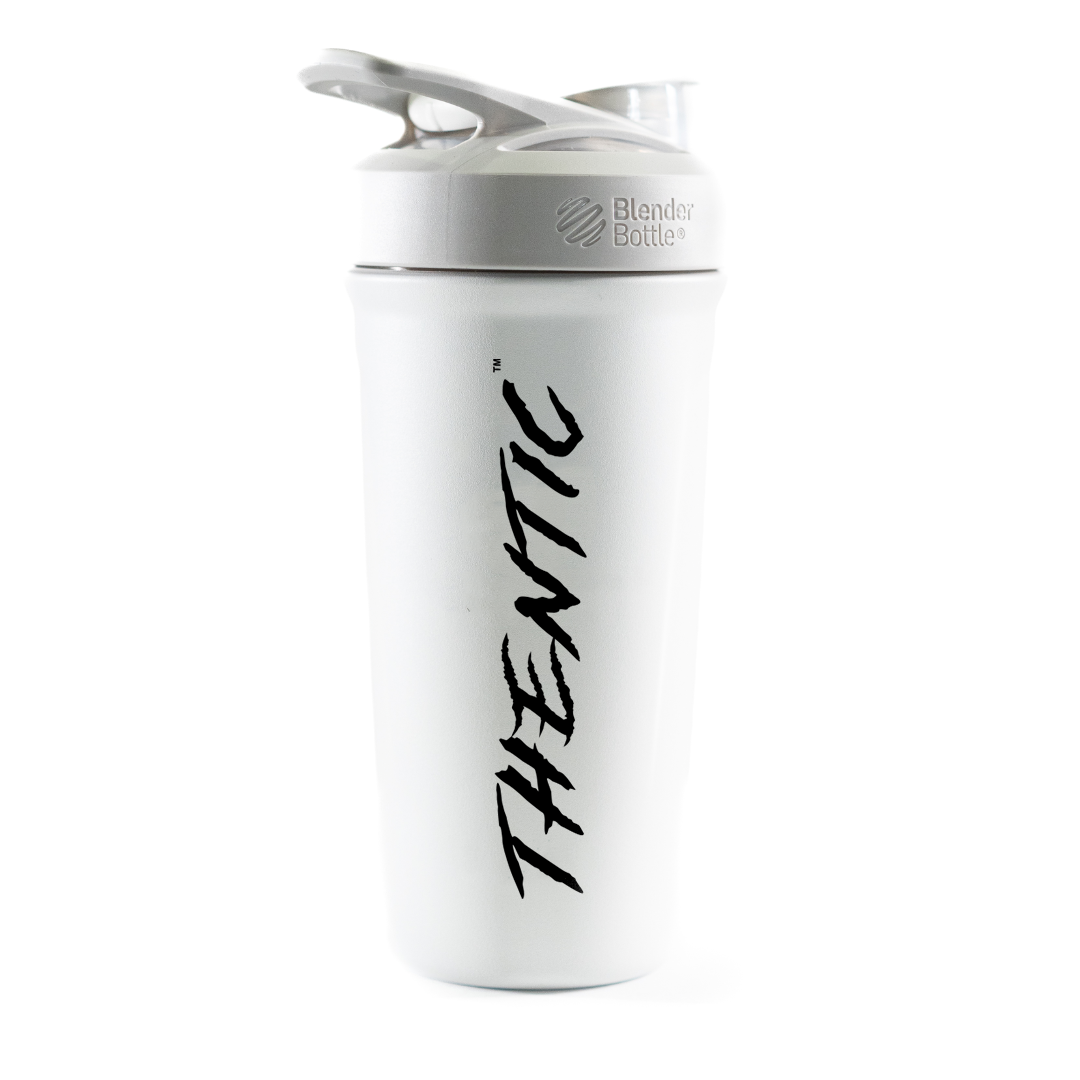 Thentic Stainless Steel Shaker Bottle Gym Protein Mixer Fitness Cup