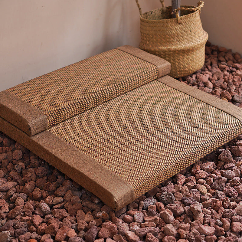 Natural Bamboo Fiber Zafu Round Meditation Cushion Zen Yoga Seat