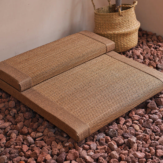 Natural Bamboo Fiber Zafu Round Meditation Cushion Zen Yoga Seat