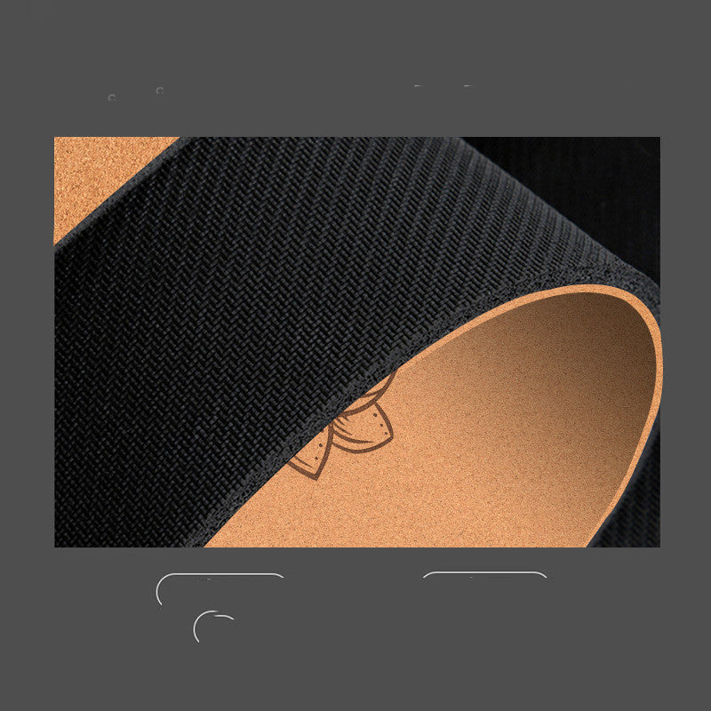 Cork Natural Rubber Meditation Mat Non-Slip Eco-Friendly Practice Surface Cushion