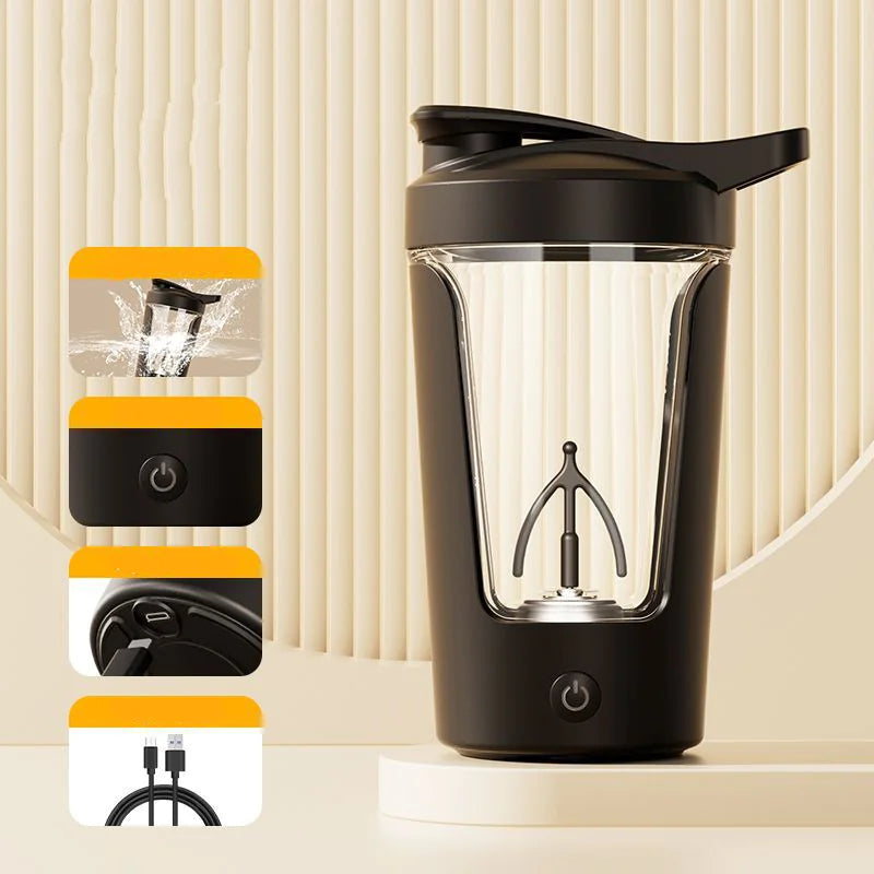 400ML Electric Protein Shaker Bottle Automatic Fitness Mixer Gym Cup