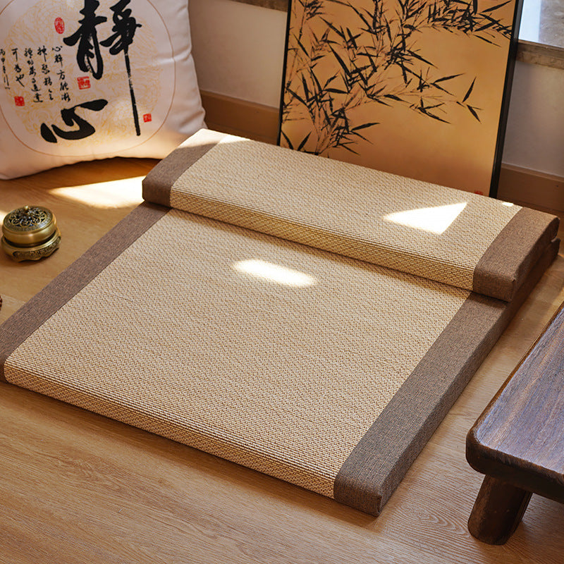 Natural Bamboo Fiber Zafu Round Meditation Cushion Zen Yoga Seat